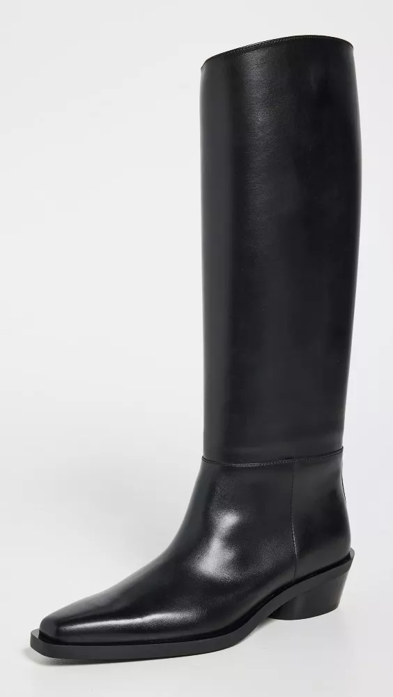 Bronco leather knee high boots curated on LTK