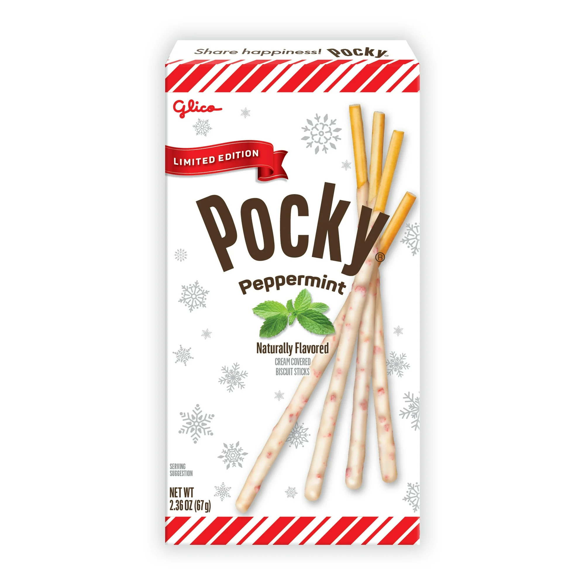Glico Pocky Peppermint Cream Covered Biscuit Sticks, 2.36 oz Box | Walmart (US)