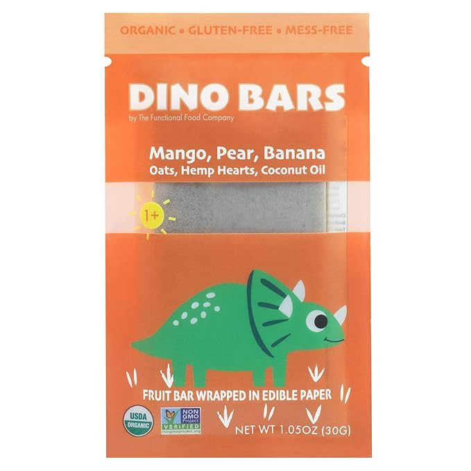 Dino Bars | Organic Fruit Bar for Kids | Organic Toddler Bars and Dinosaur Snacks | Fruit + Oats ... | Amazon (US)