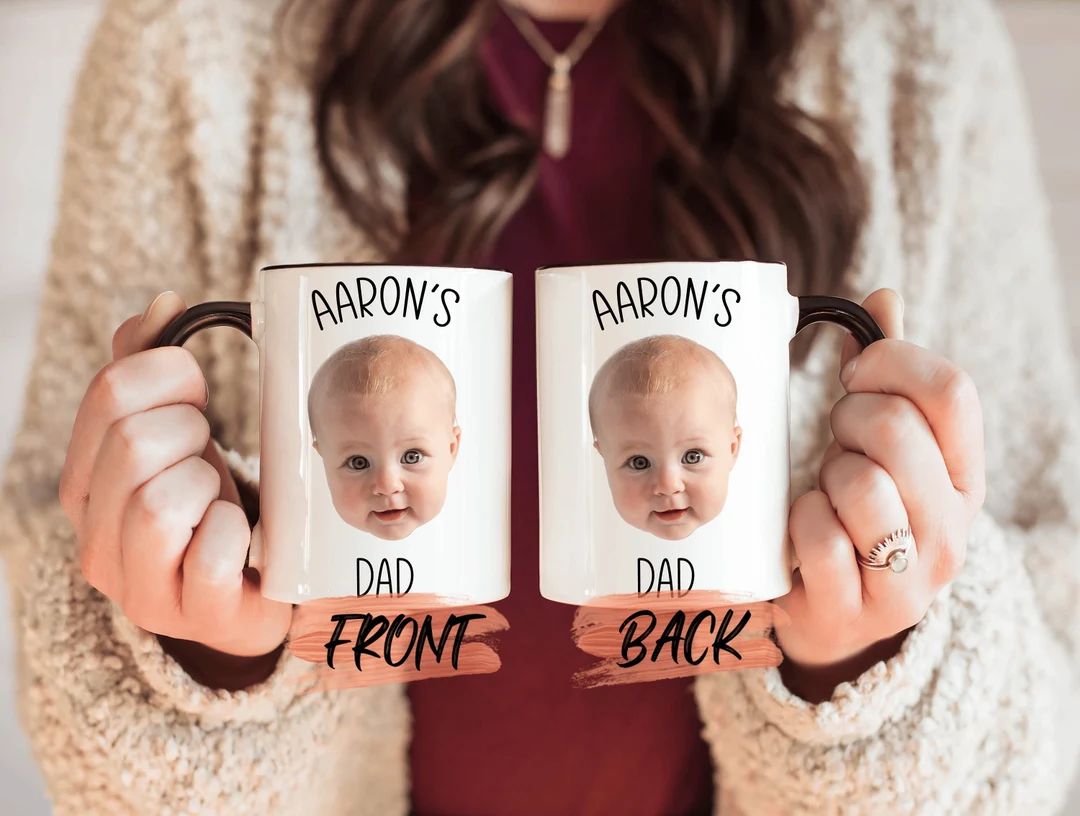 Custom Baby Face Photo Mug Personalized Baby Photo Mug for - Etsy | Etsy (US)