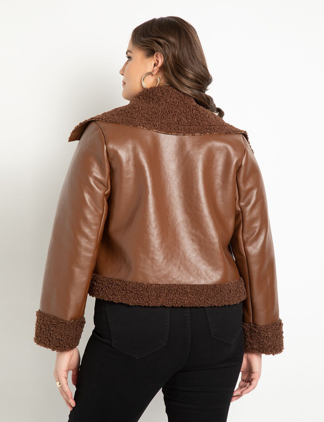 Sherpa Moto Jacket | Eloquii