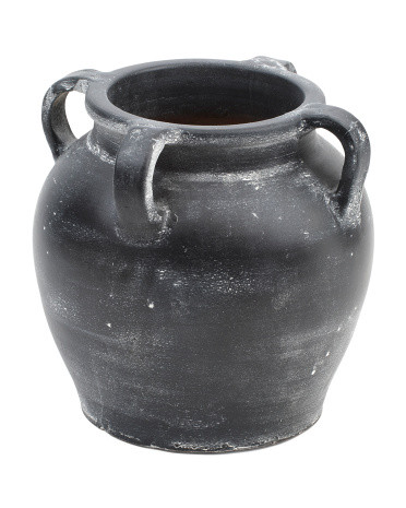 11in Terracotta Vase With Handles | TJ Maxx