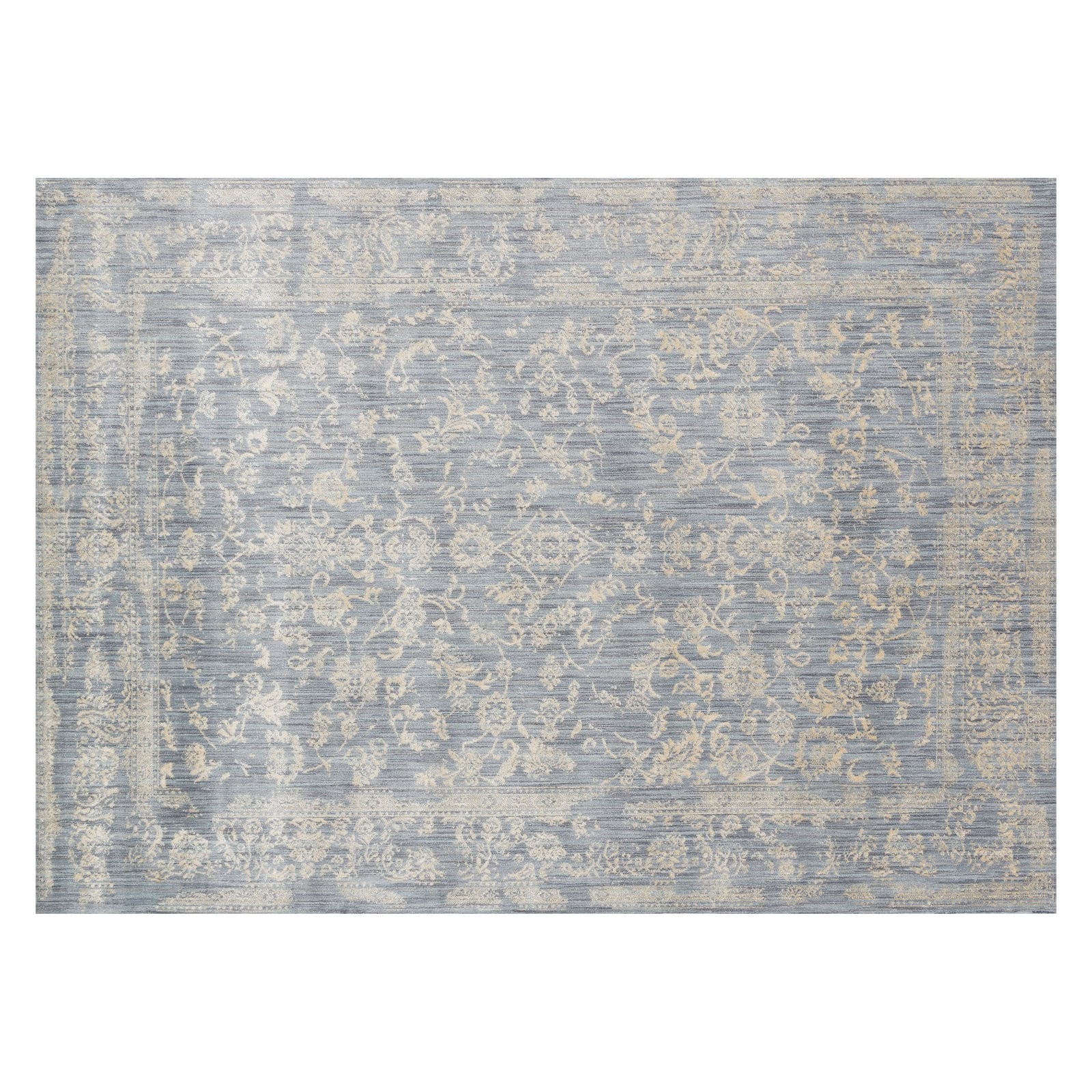 Loloi Florence FO-01 Indoor Area Rug Light Blue / Ivory | Hayneedle
