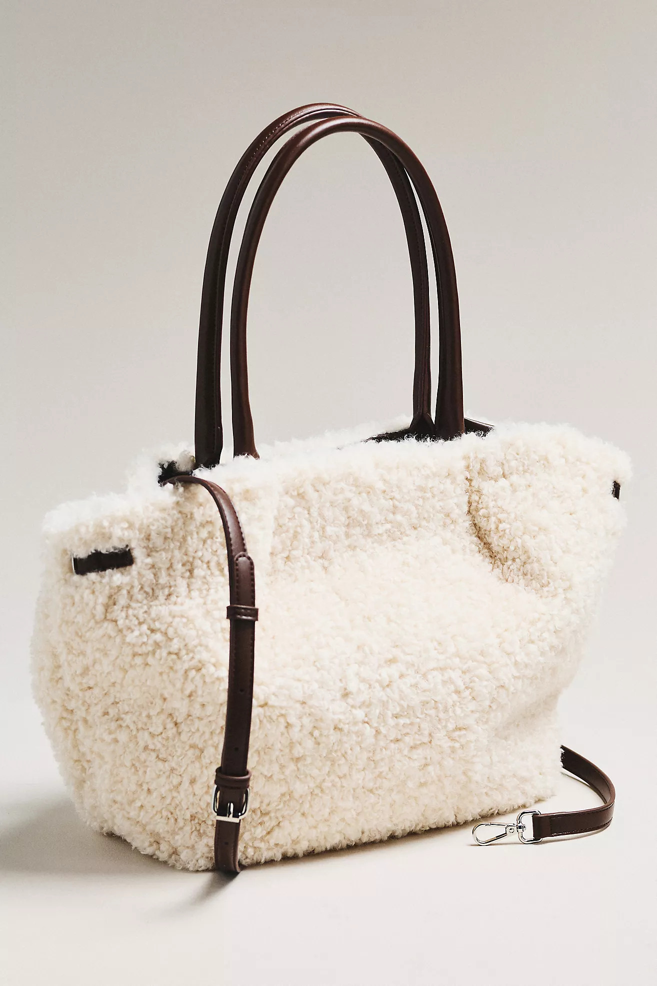 By Anthropologie Belted Sherpa Tote Bag | Anthropologie (US)