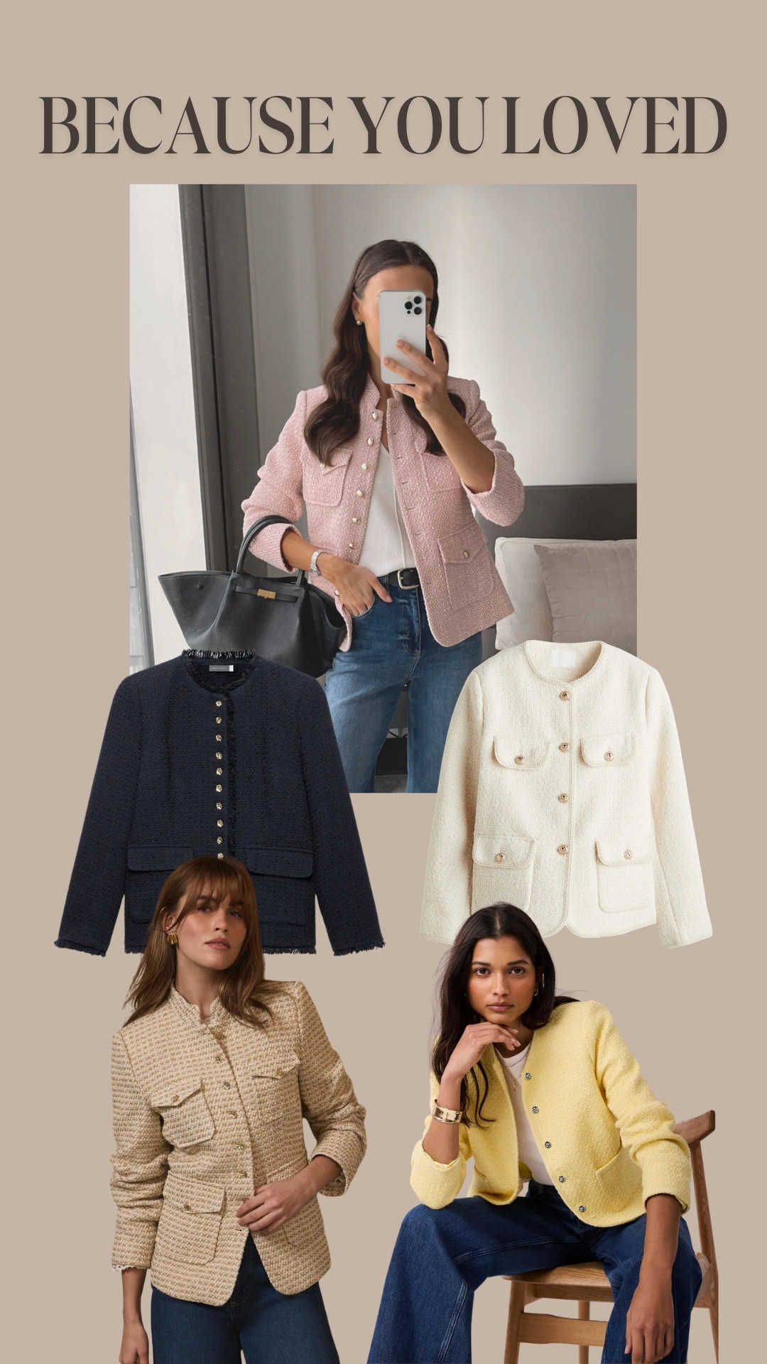 Some alternatives to the Pink Boucle Jacket 🤍

#LTKspring #LTKstyletip