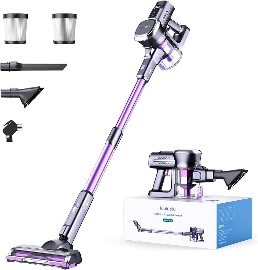Lubluelu Cordless Vacuum Cleaner, 25Kpa Powerful Cordless Stick Vacuum with Self-Standing,50Mins ... | Amazon (US)
