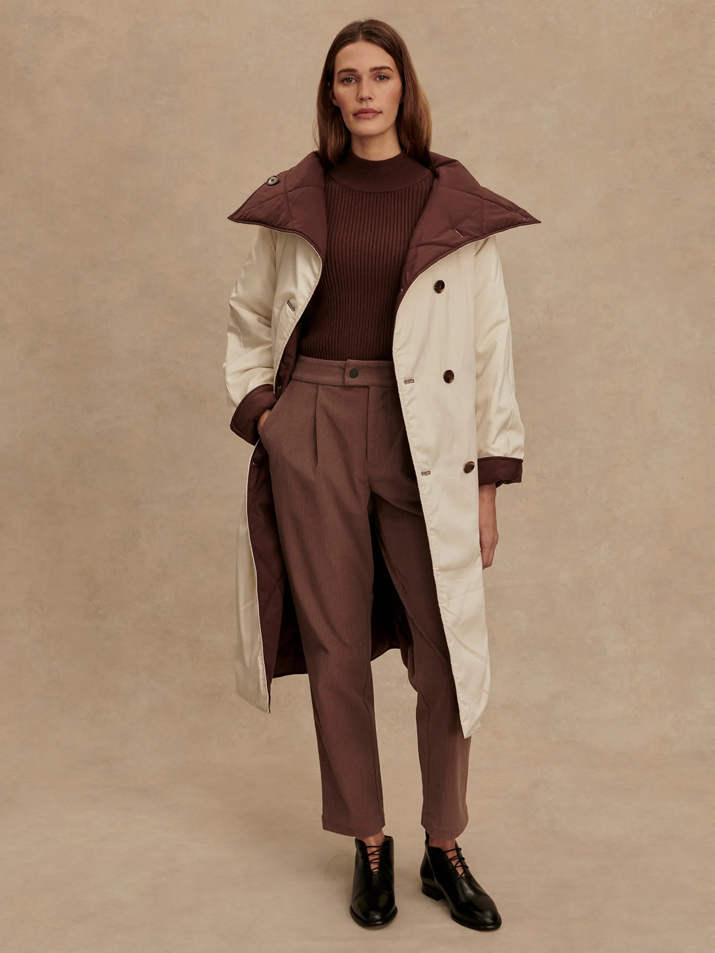 Annalise Reversible Wrap Coat | Varley UK | Varley UK
