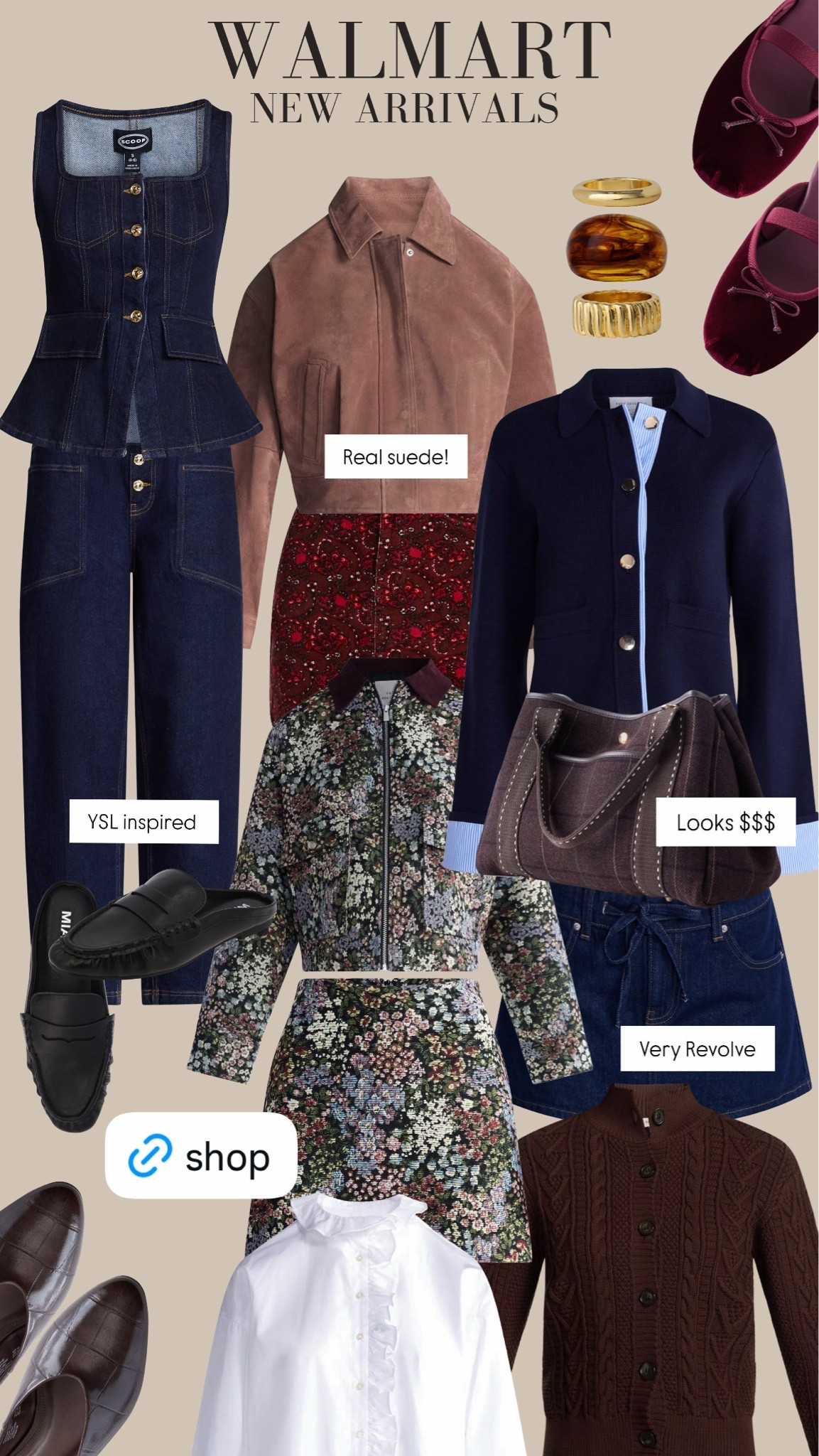 Walmart fall new arrivals. Walmart has REALLY stepped up their quality and cuts. You can look SO good for SO much less. I size down one in free assembly!!!

#LTKootd #LTKSeasonal #LTKSaleAlert