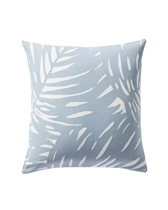 Palm Coastal Blue Outdoor/Indoor Pillow Cover | Etsy | Etsy (US)