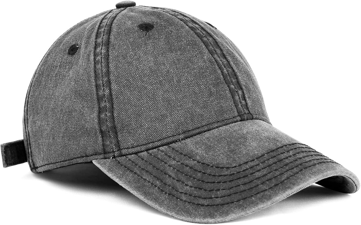 FURTALK Toddler Baseball Hat Kids Boys Girls Adjustable Washed Cotton Baseball Cap with Ponytail | Amazon (US)