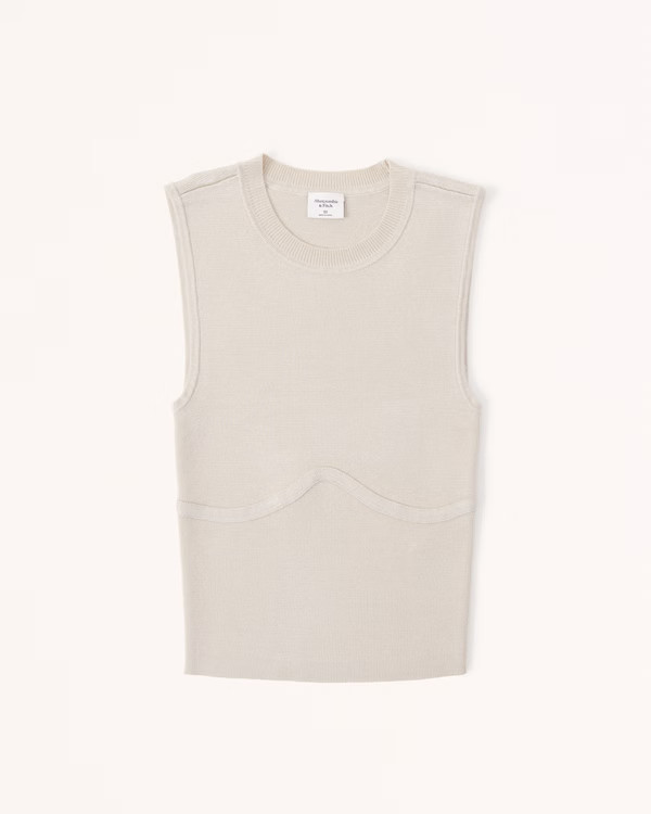 Underbust Corset Crew Tank | Abercrombie & Fitch (US)