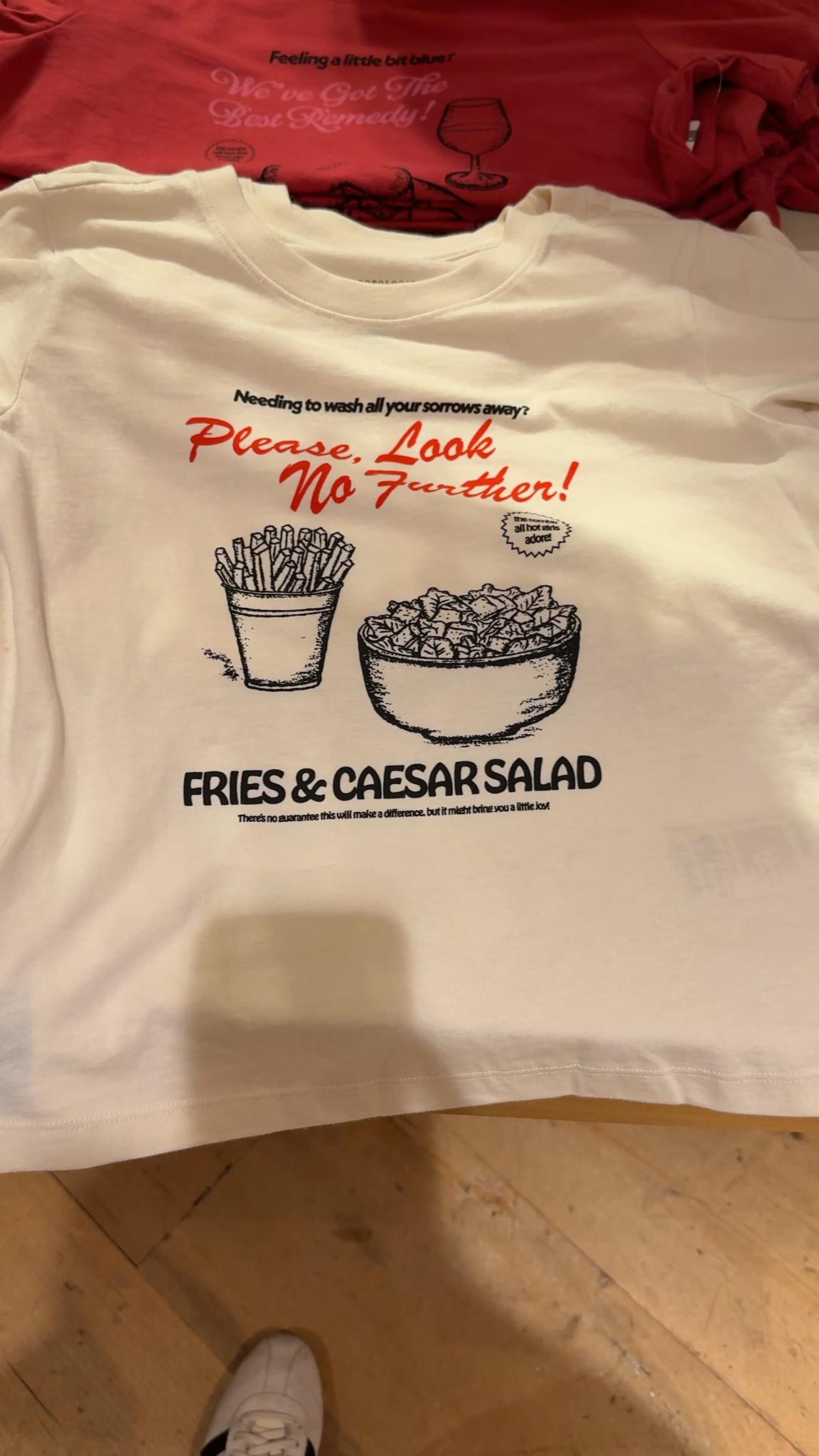 I love graphic tees, and this one really speaks to me. There’s nothing better than a salad and french fries for dinner! 

#LTKdayinmylife #LTKOver40 #LTKootd