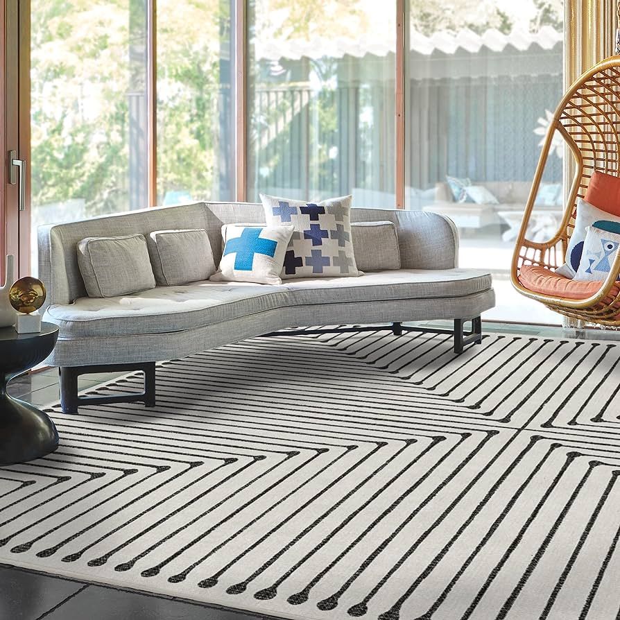 Amazon.com: RUGGABLE x Jonathan Adler Washable Rug - Perfect Modern Area Rug for Living Room Bedr... | Amazon (US)