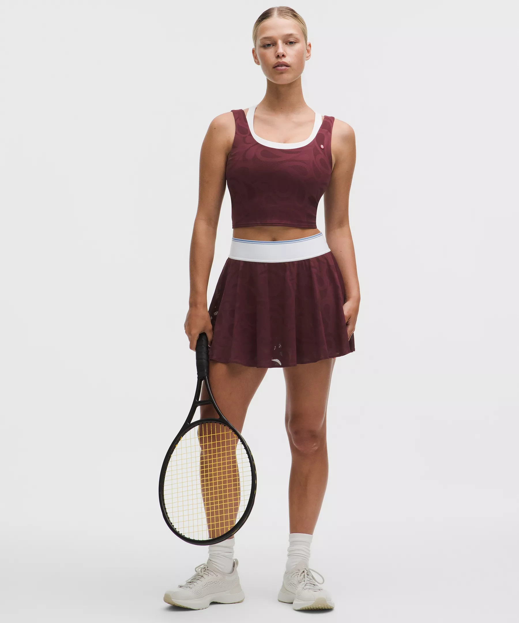 Paisley-Mesh High-Rise Tennis Skirt | Lululemon (US)