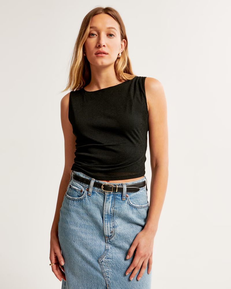 Women's Mesh Shell Top | Women's Tops | Abercrombie.com | Abercrombie & Fitch (US)