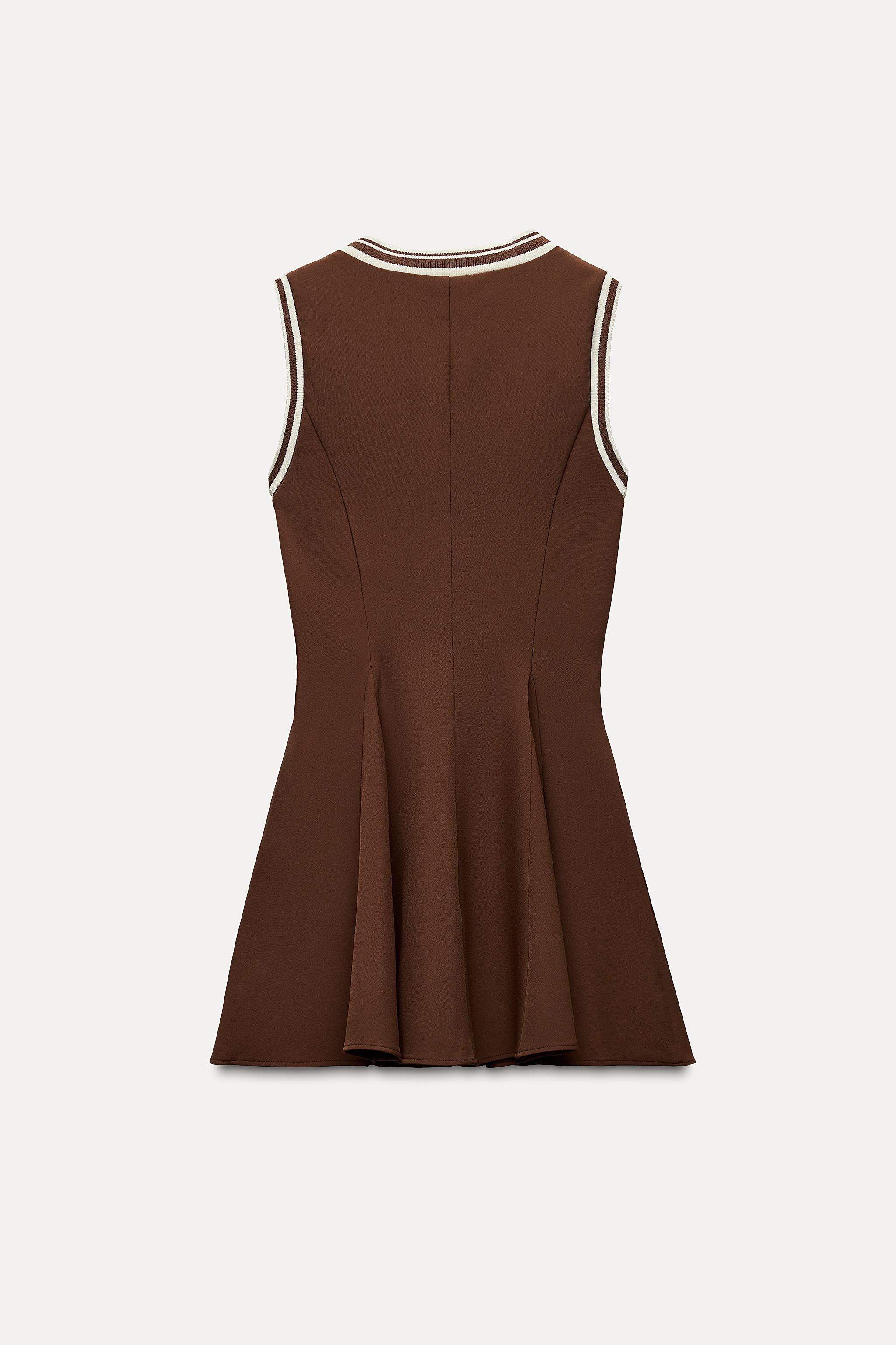RIBBED GODET DRESS | Zara US