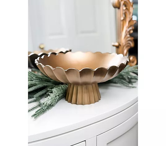 Simply Stunning Atelier Compote Bowls - Scallop by Janine Graff | QVC
