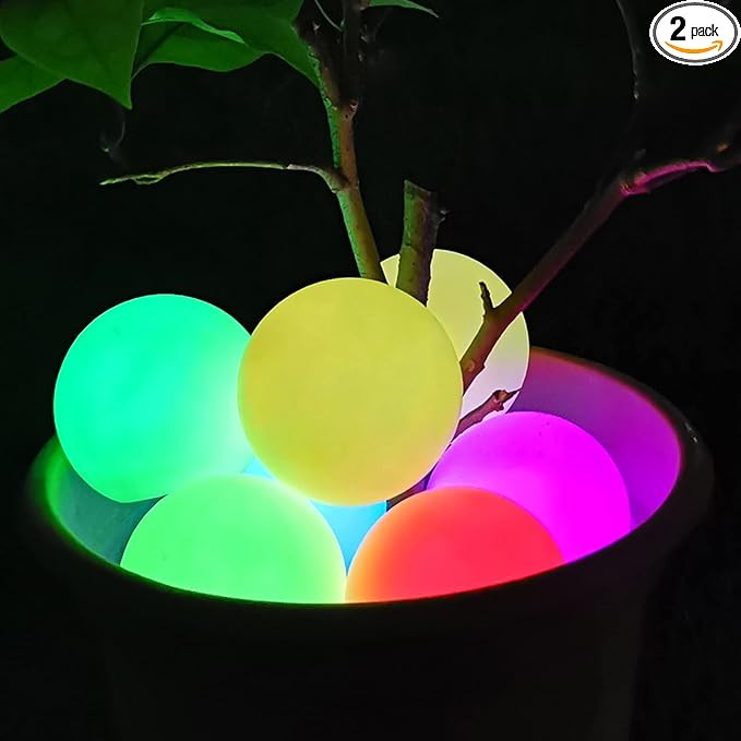 Floating Pool Light Ball, RGB Color Changing Bath Hot Tub Light, IP68 Waterproof Orb Light up Bal... | Amazon (US)