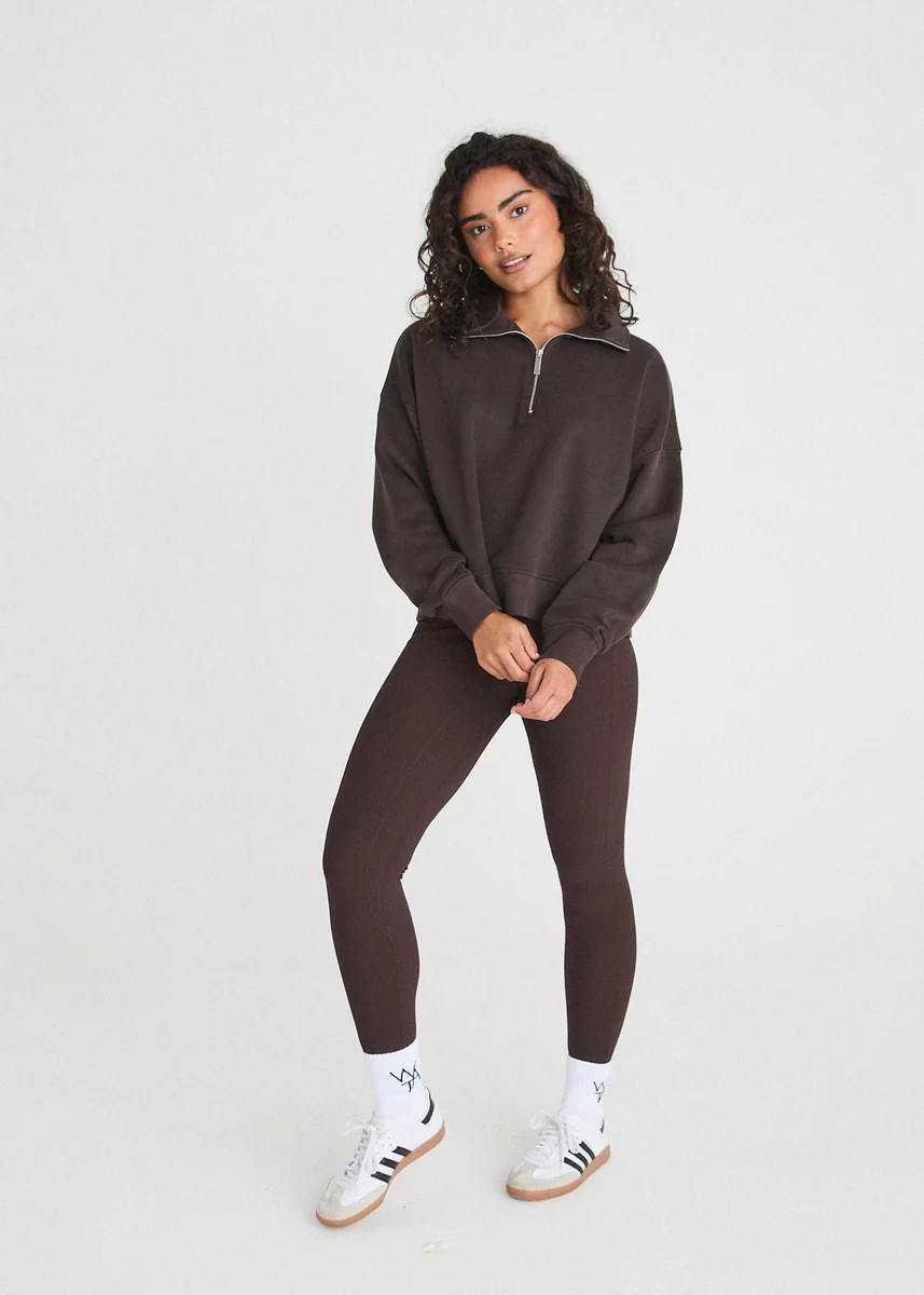 SCULPT RIB LEGGINGS - BITTER CHOC | WAT The Brand