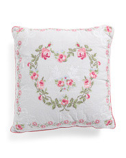 20x20 Needlepoint Heart Roses Birds Pillow | Home | Marshalls | Marshalls