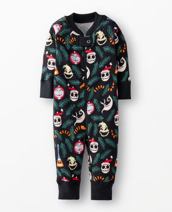 Toddler Disney Tim Burton's The Nightmare Before Christmas HannaJams™ Sleeper Pajamas in Nbc Ornaments - - Size 18-24 mos by Hanna Andersson | Hanna Andersson