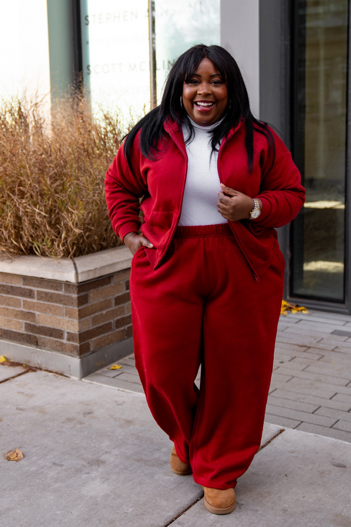 Cozy vibes for the weekend! ✨ 

I'm wearing a size 2X top and bottom, my true to size. Also comes in black, grey, pink & oatmeal. 

#LTKPlusSize #LTKOver40 #LTKGiftGuide