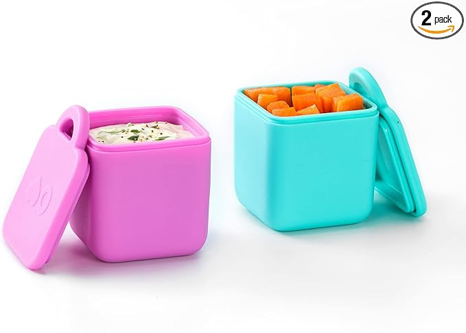 OmieBox (2 pack) Leakproof Dips Containers To Go, Salad Dressing Container, Condiment Container w... | Amazon (US)