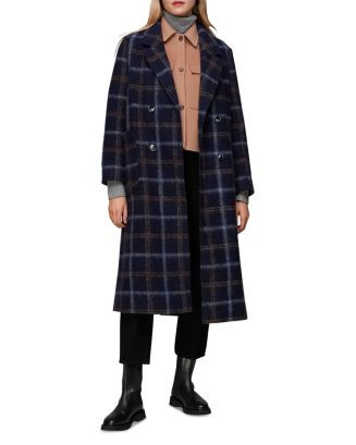 Katja Textured Check Cocoon Coat | Bloomingdale's (US)