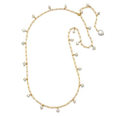 Roo Convertible Pearl Chain Necklace | Sequin