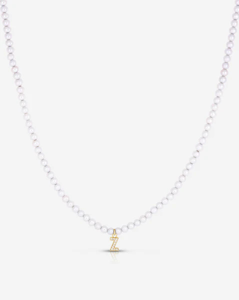 Pearl + Pavé Initial Choker | Ring Concierge