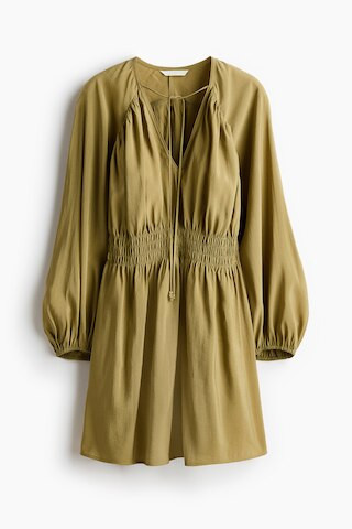 H & M - Oversized Tunic Dress - Khaki Green | H&M (US + CA)