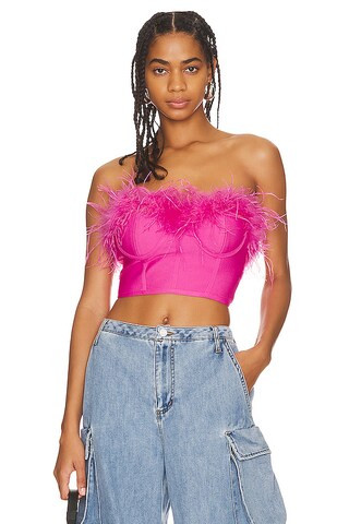 superdown Ramona Bustier Top in Hot Pink from Revolve.com | Revolve Clothing (Global)