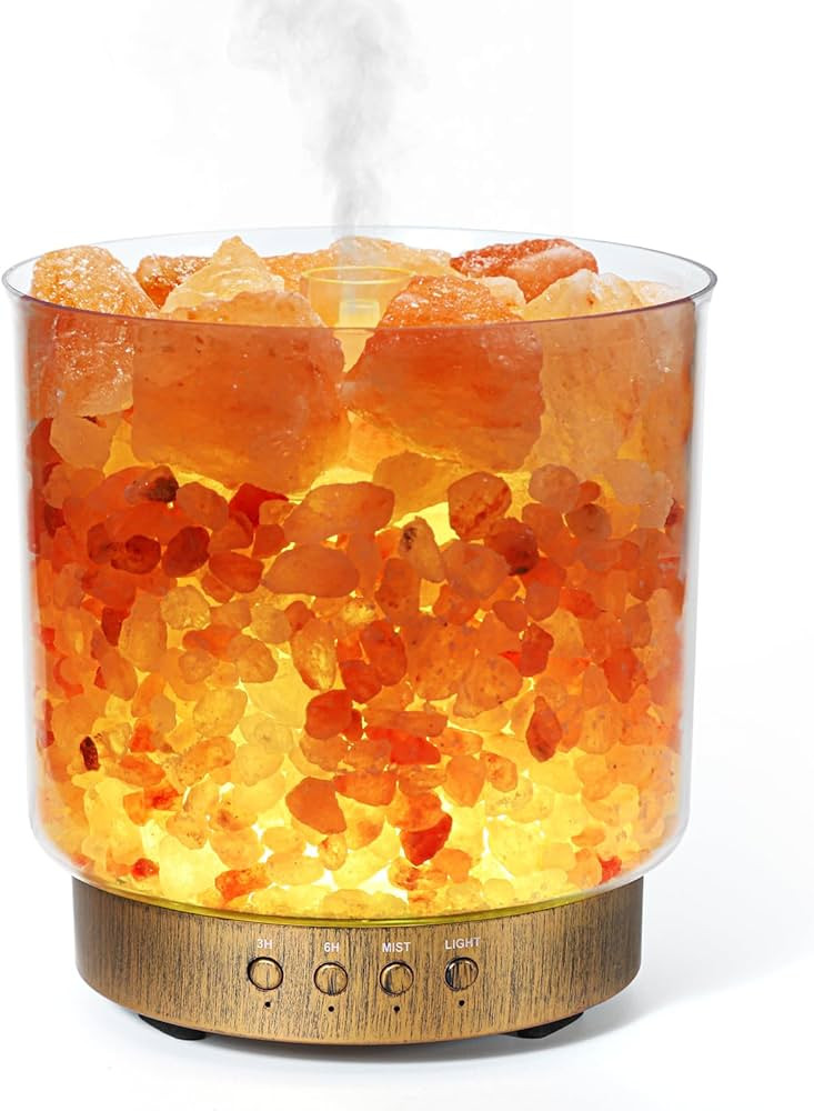 Essential Oil Diffuser, 3 in 1 Aromatherapy Diffuser & Himalayan Salt Lamp & Ultrasonic Humidifie... | Amazon (US)