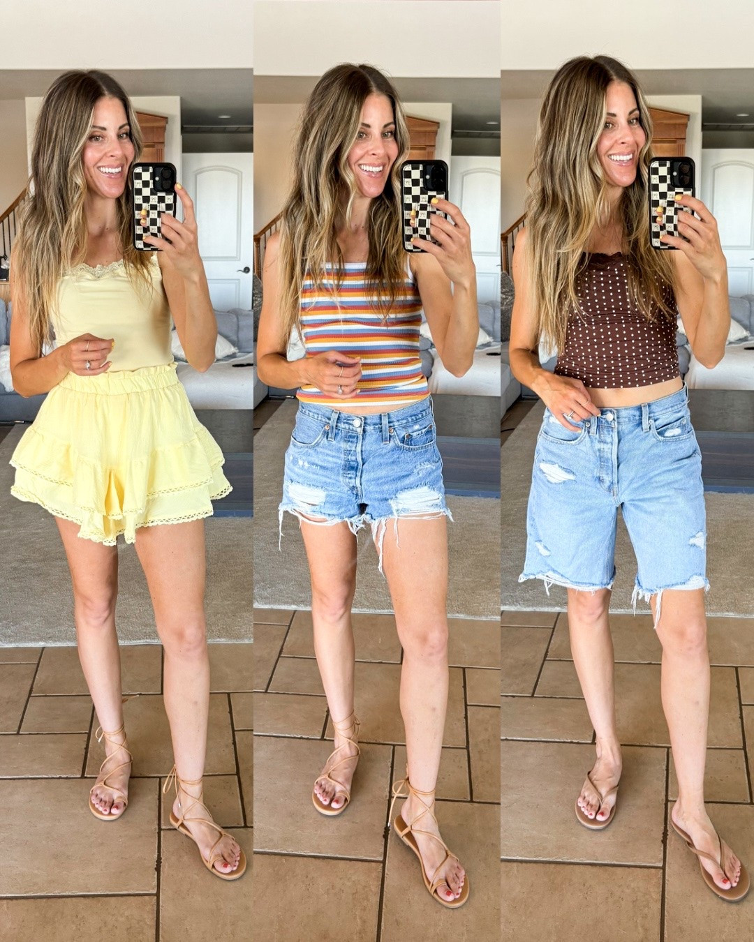 Styling these suuksess tanks for summer! Which style is your fave? I will definitely be wearing these all summer long. 
.
.
Amazon style Amazon fashion Amazon outfits Amazon tanks built-in broad tank long shorts.