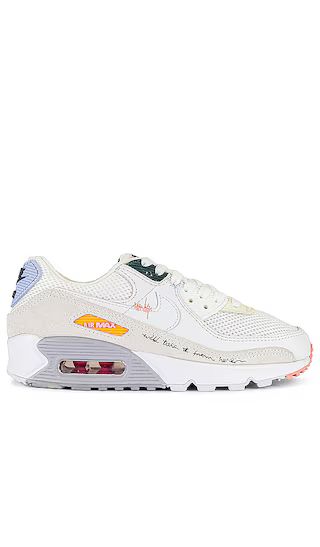 Air Max 90 Sneaker in Summit White & Pro Green | Revolve Clothing (Global)