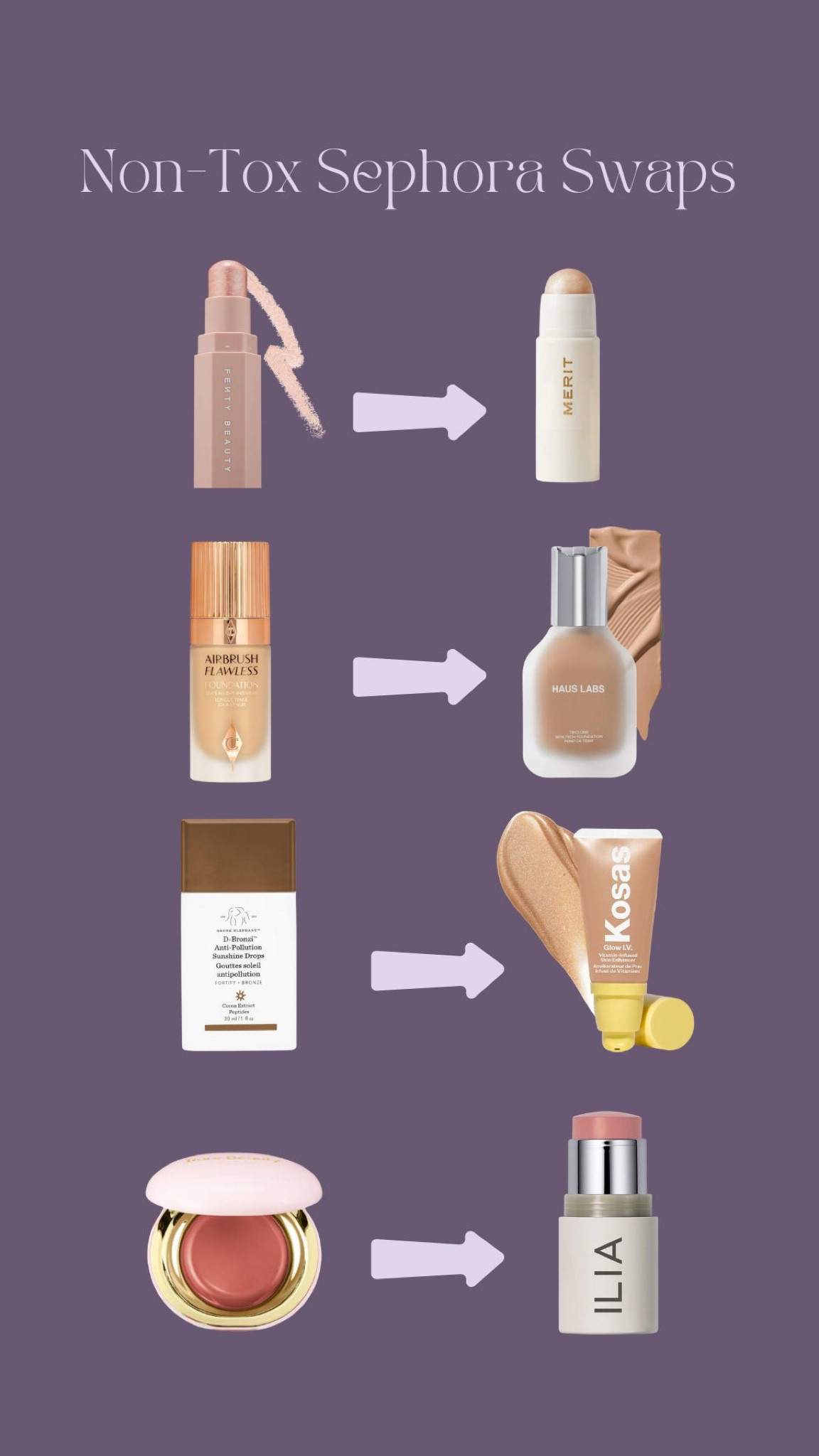 4 non-toxic swaps @ Sephora 