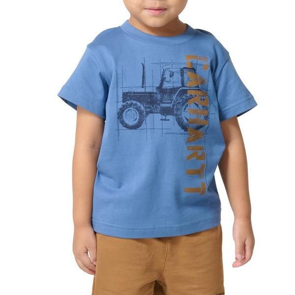 Boys' Carhartt Tractor T-Shirt Toddler 4T Blue Horizon | Scheels Sports