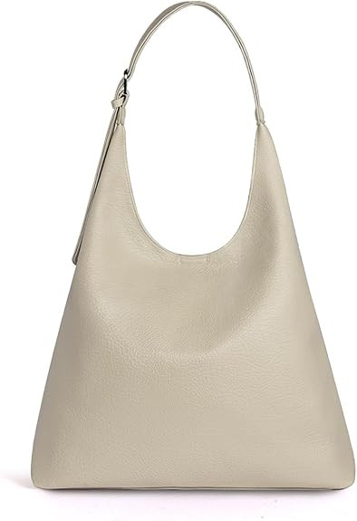 Hobo Bag for Women, Vegan Leather Slouchy Shoulder Handbags Purses for Women with Adjustable Stra... | Amazon (US)