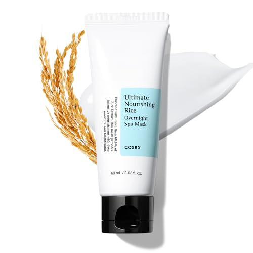 COSRX Ultimate Nourishing Rice Overnight Spa Mask, 60ml / 2.02 fl.oz | Rice Extract 68% and Niacinamide 2%, Korean Skin Care, Animal Testing Free, Paraben Free | Amazon (US)