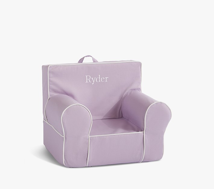 My First Light Lavender with White Piping Anywhere Chair® | Pottery Barn Kids
