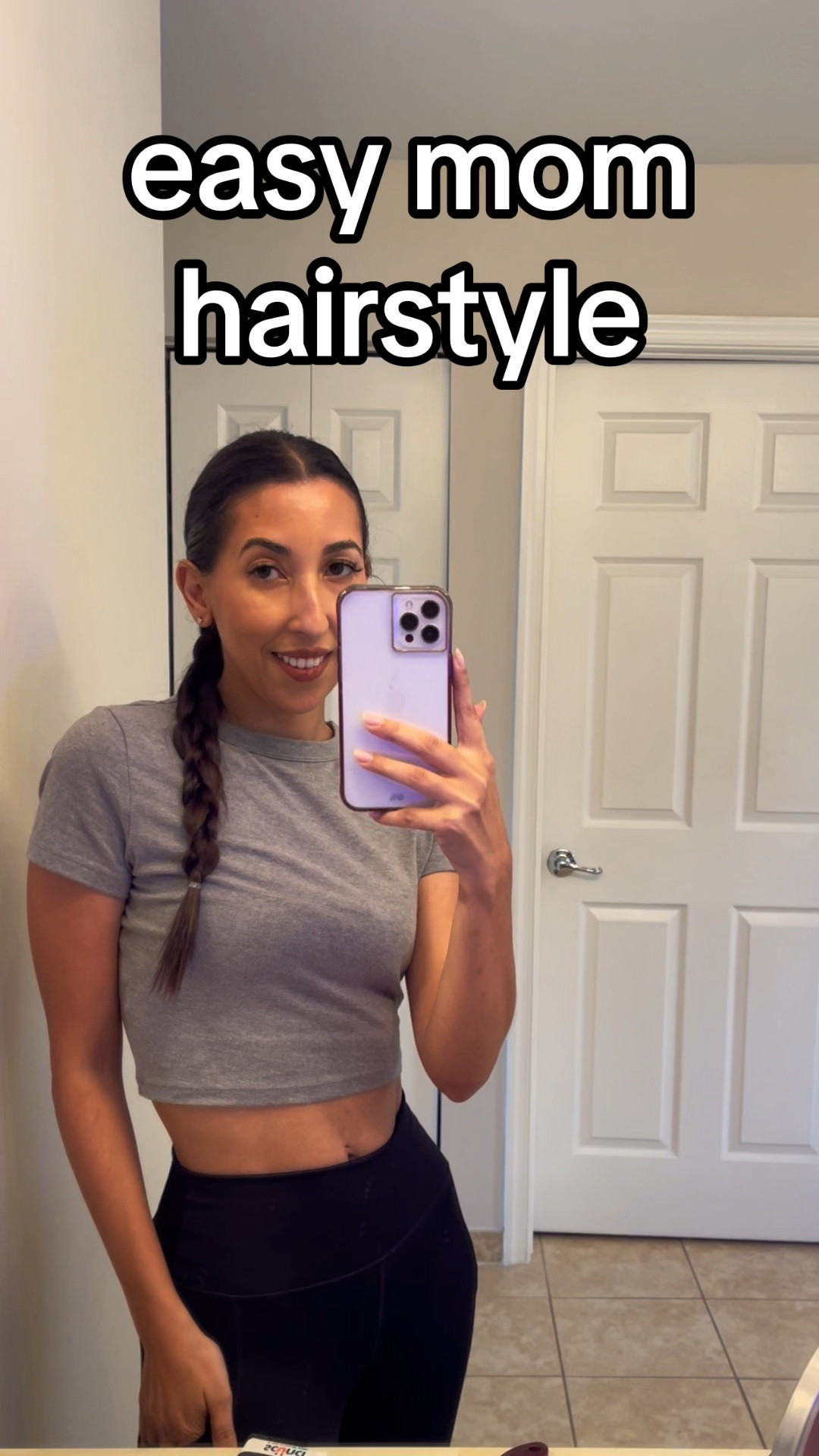 5 minute hairstyle for the mom-on-the-go | petite mom with a passion for sharing beauty, fashion, & home inspo | Follow @jully.gabriely on Instagram #momstyle #minimalistic #styleinspo #LTKMostLoved 

#LTKFitness #LTKActive #LTKBeauty