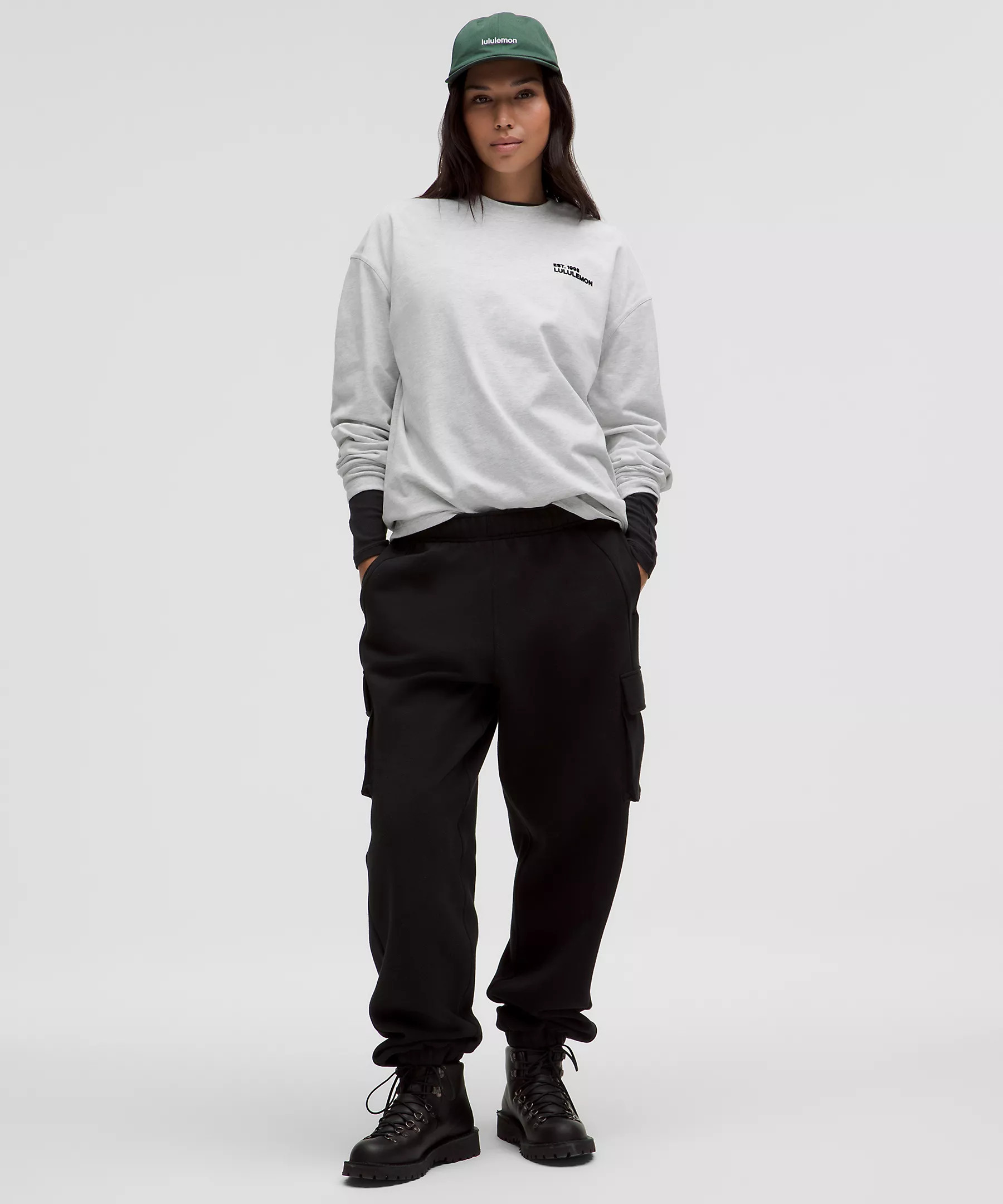 Heavyweight Cotton Crewneck Long-Sleeve Shirt | Lululemon (US)