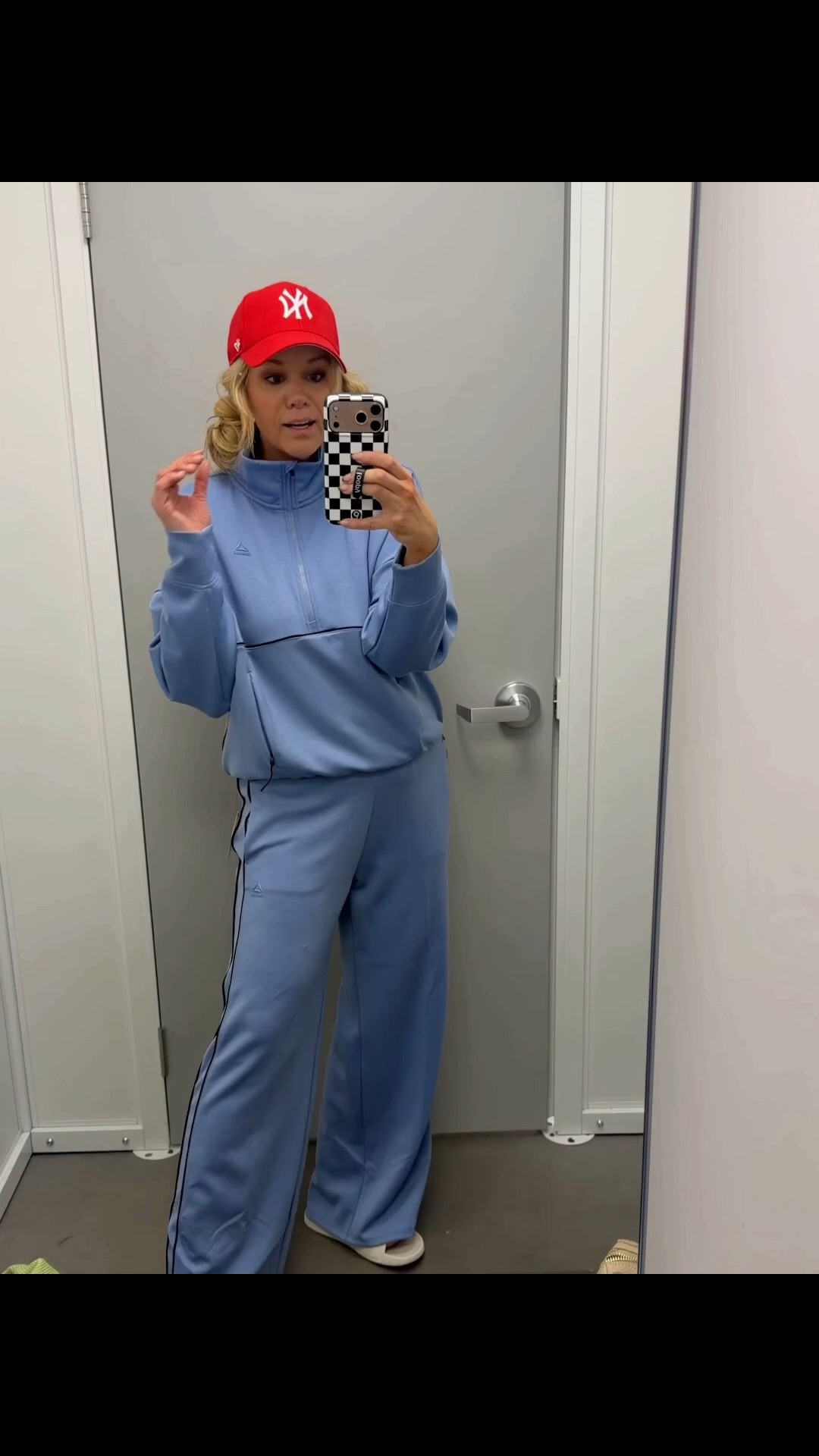 The top and bottoms are both true to size I am wearing a medium!