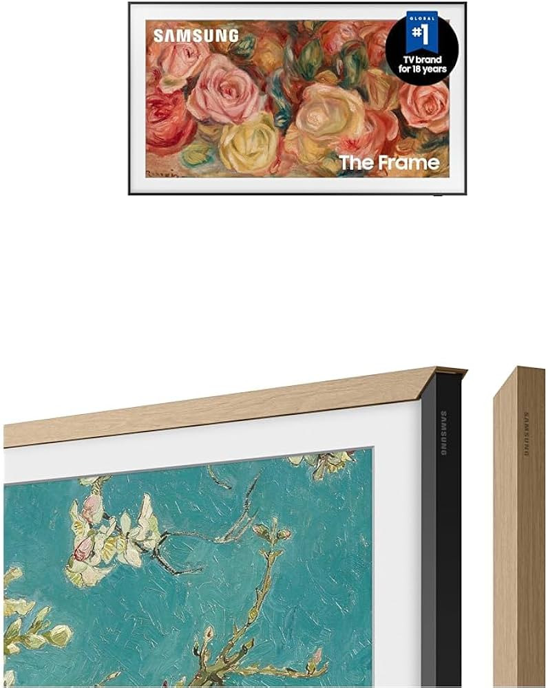 SAMSUNG 4K The Frame 65'' TV with Teak Bezel | Amazon (US)