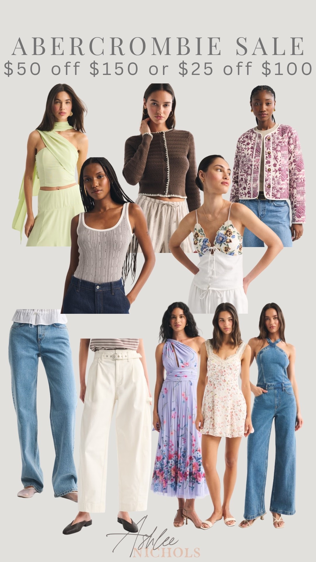 $50 off $150 or $25 off $100 at Abercrombie!

Spring outfit, denim jumpsuit, spring dress, baggy jeans, spring jacket

#LTKootd #LTKSaleAlert #LTKSeasonal