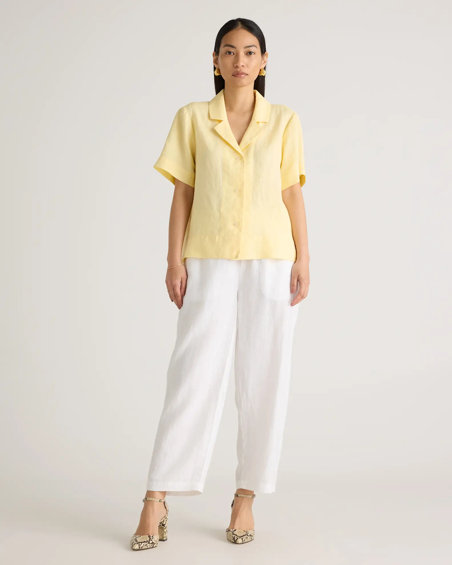 100% European Linen Short Sleeve Shirt | Quince