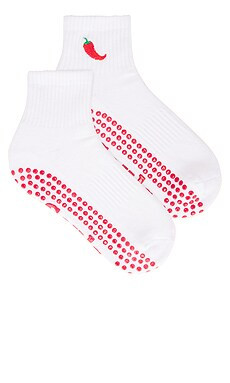 Souls. Spicy Grip Socks in White from Revolve.com | Revolve Clothing (Global)