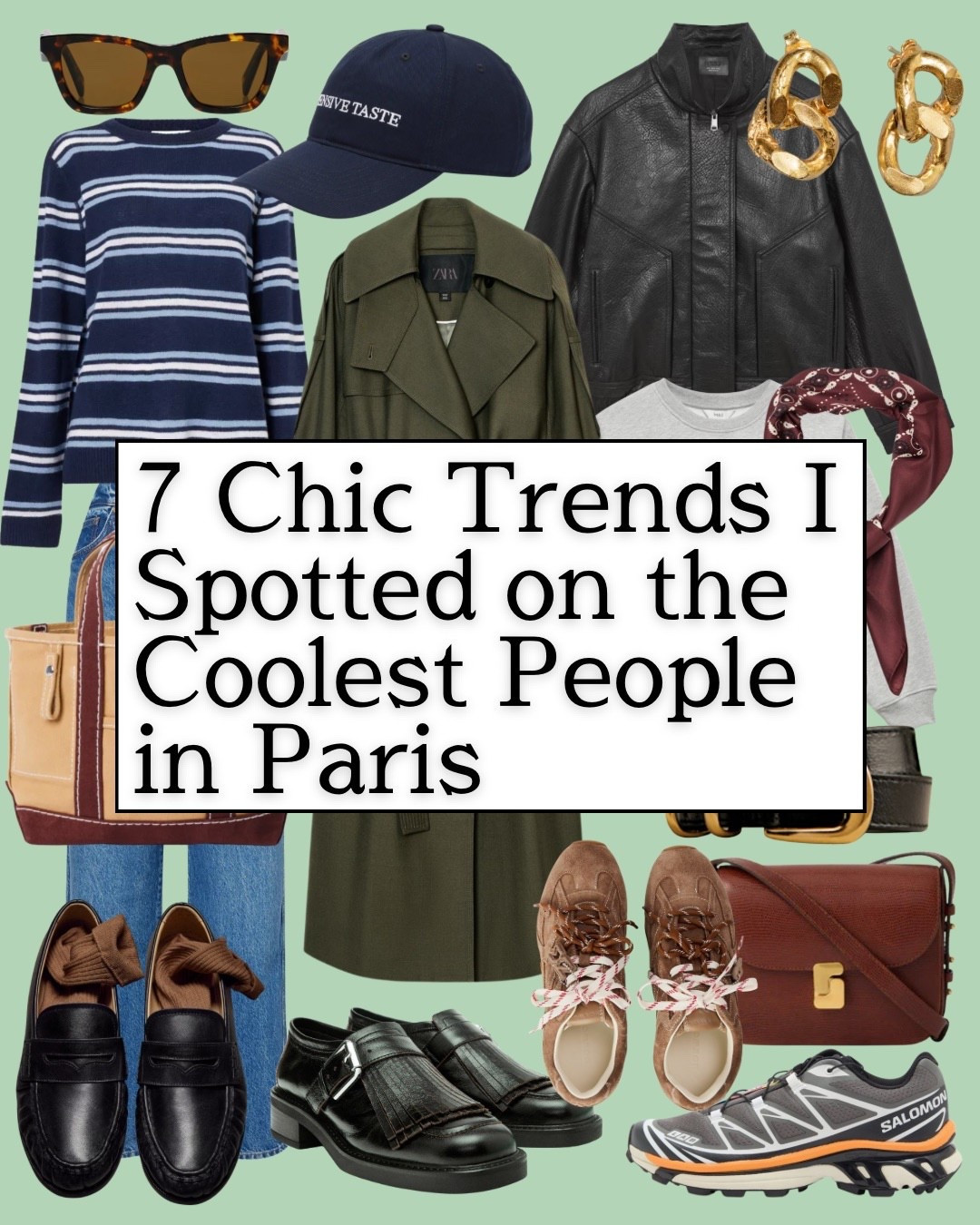 Parisians- always cool. The 7 top trends were long coats, technical trainers, baseball caps, oversized leather jackets, fabric tote bags, straight leg jeans and pleated crop trousers. 

#LTKootd #LTKOver40 #LTKSeasonal