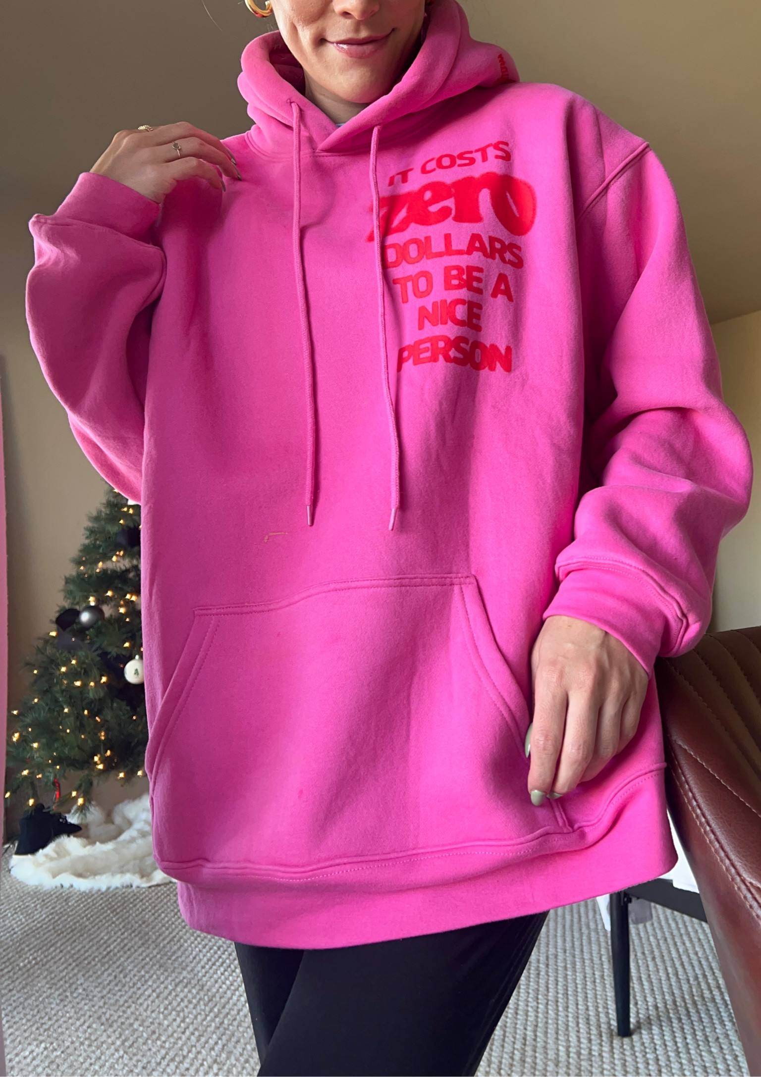 My new favorite sweatshirt it says it cost zero dollars to be a nice person.. and it is the coziest sweatshirt I’ve ever owned

#LTKGiftGuide #LTKSeasonal #LTKHoliday