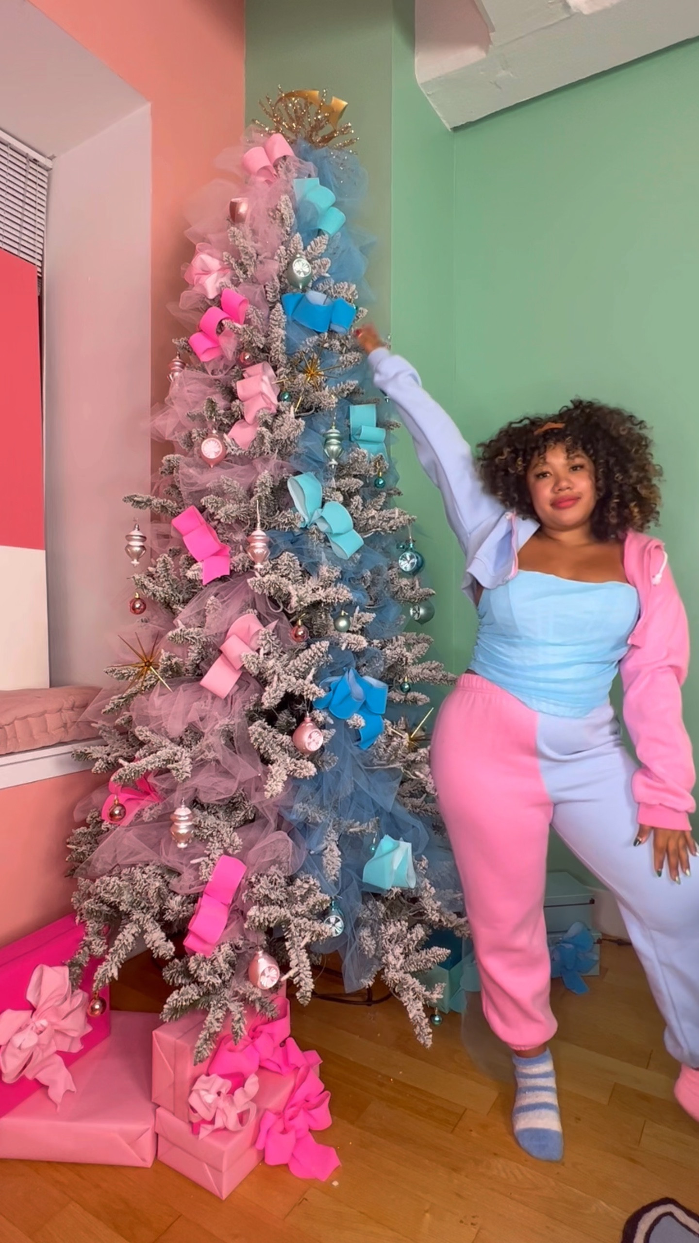 How to make a pink & blue sleeping beauty tree ✨🩵🩷💕